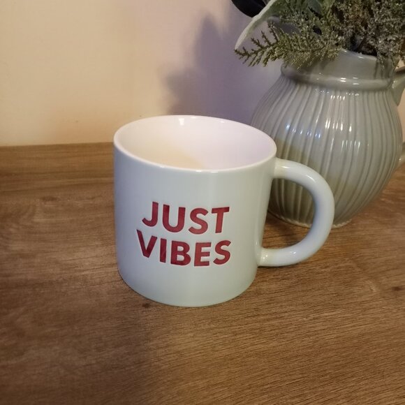 Room Essentials "Just Vibes" Ceramic 16oz Mug - Picture 8 of 9
